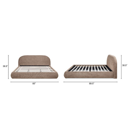 Archie Puffy Luxury Upholstered Platform Bed – Queen & King