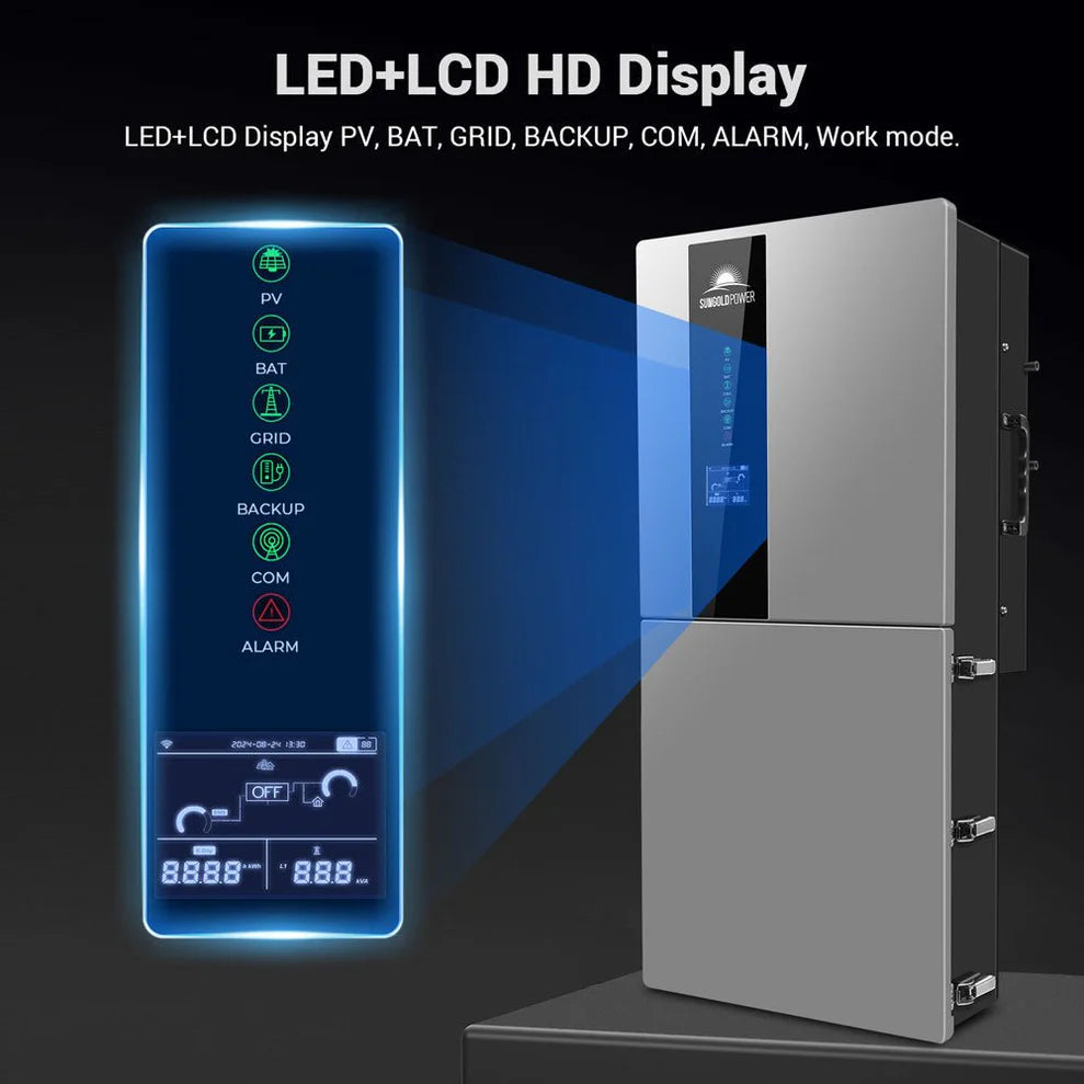 Sungold Power 11.4KW 48V Split-Phase Hybrid Solar Inverter