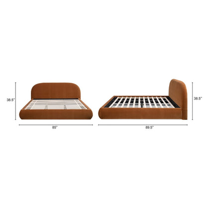 Archie Puffy Luxury Upholstered Platform Bed – Queen & King