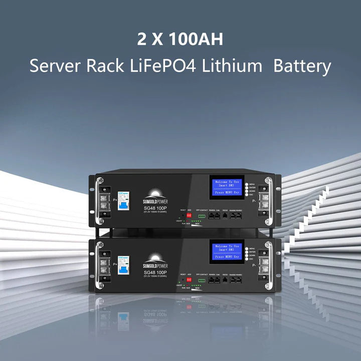 Sungold Power Off-Grid Solar Kit 8000W 48VDC 120V/240V LifePo4 10.24KWH-16.07KWH Lithium Battery 8 X 415 Watts Solar Panels