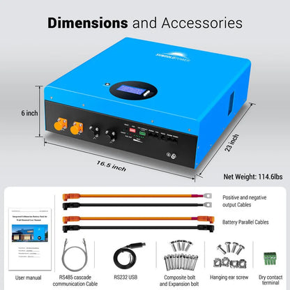 Sungold Power 5.12KWH Powerwall LiFePO4 Lithium Battery
