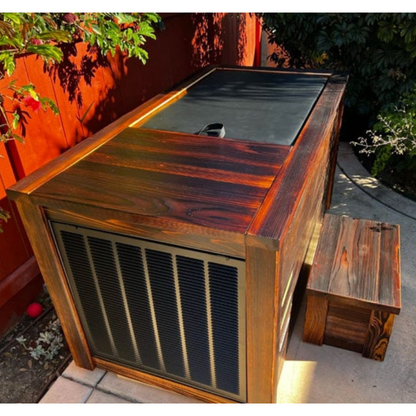 Kooru Luxury Cold Plunge Tub – Handcrafted Redwood with Built-In Chiller & Ozone Filtration
