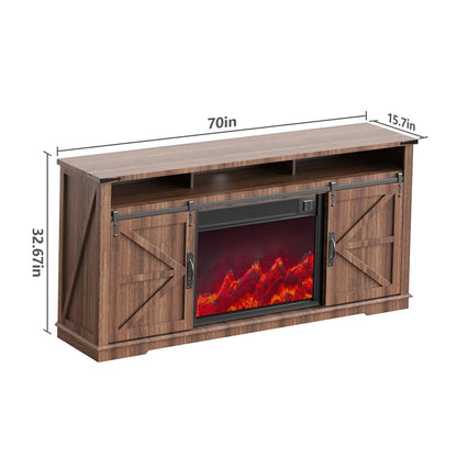 70" Modern Fireplace TV Stand