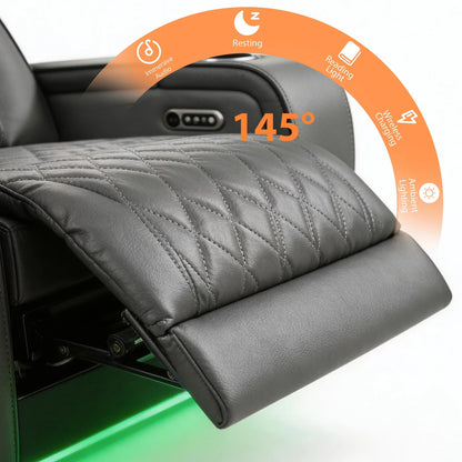 Slate Gray Luxury Power Reclining Seating