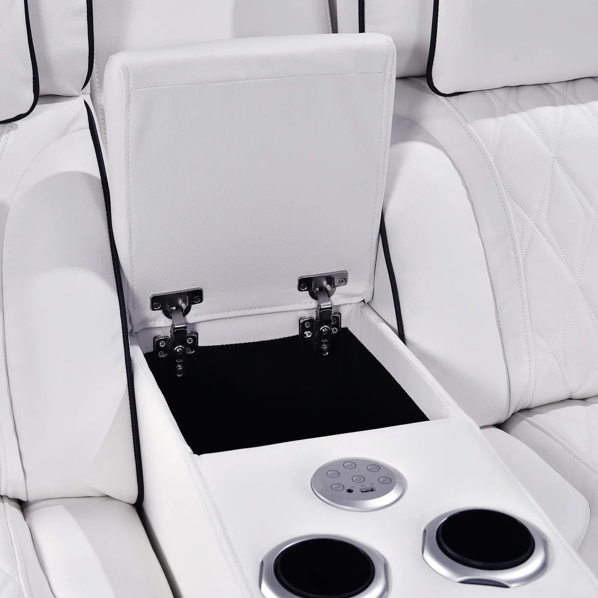 Pearl White Luxury Power Reclining Seating
