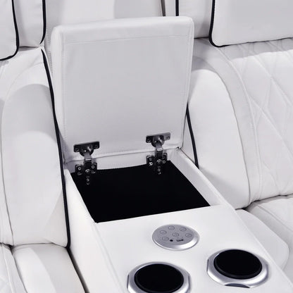 Pearl White Luxury Power Reclining Seating