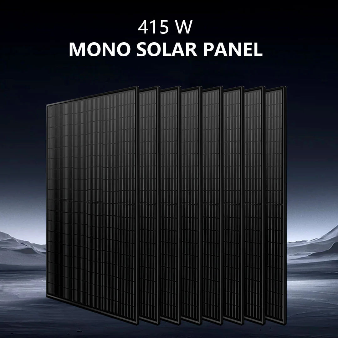 Sungold Power Off-Grid Solar Kit 8000W 48VDC 120V/240V LifePo4 10.24KWH-16.07KWH Lithium Battery 8 X 415 Watts Solar Panels