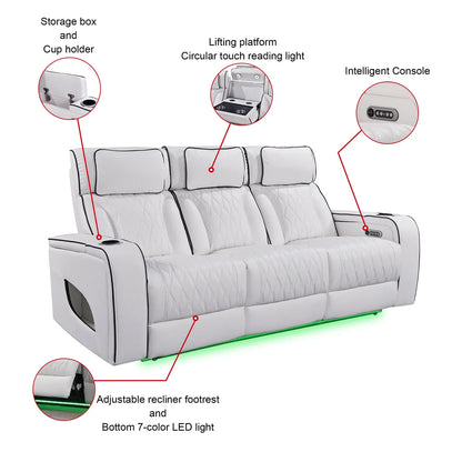 Onyx Black Luxury Power Reclining Seating