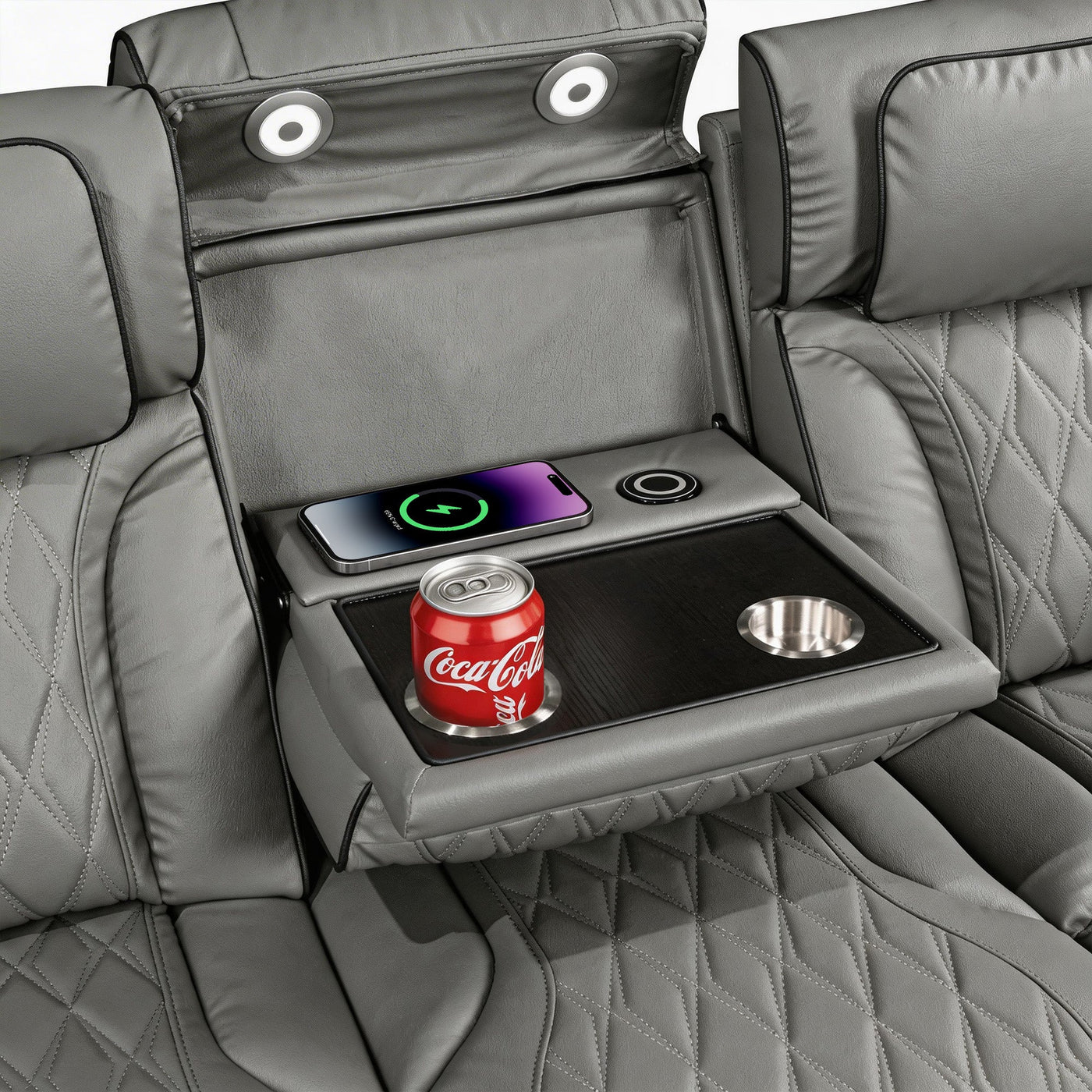 Slate Gray Luxury Power Reclining Seating