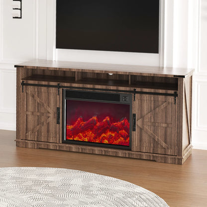 70" Modern Fireplace TV Stand