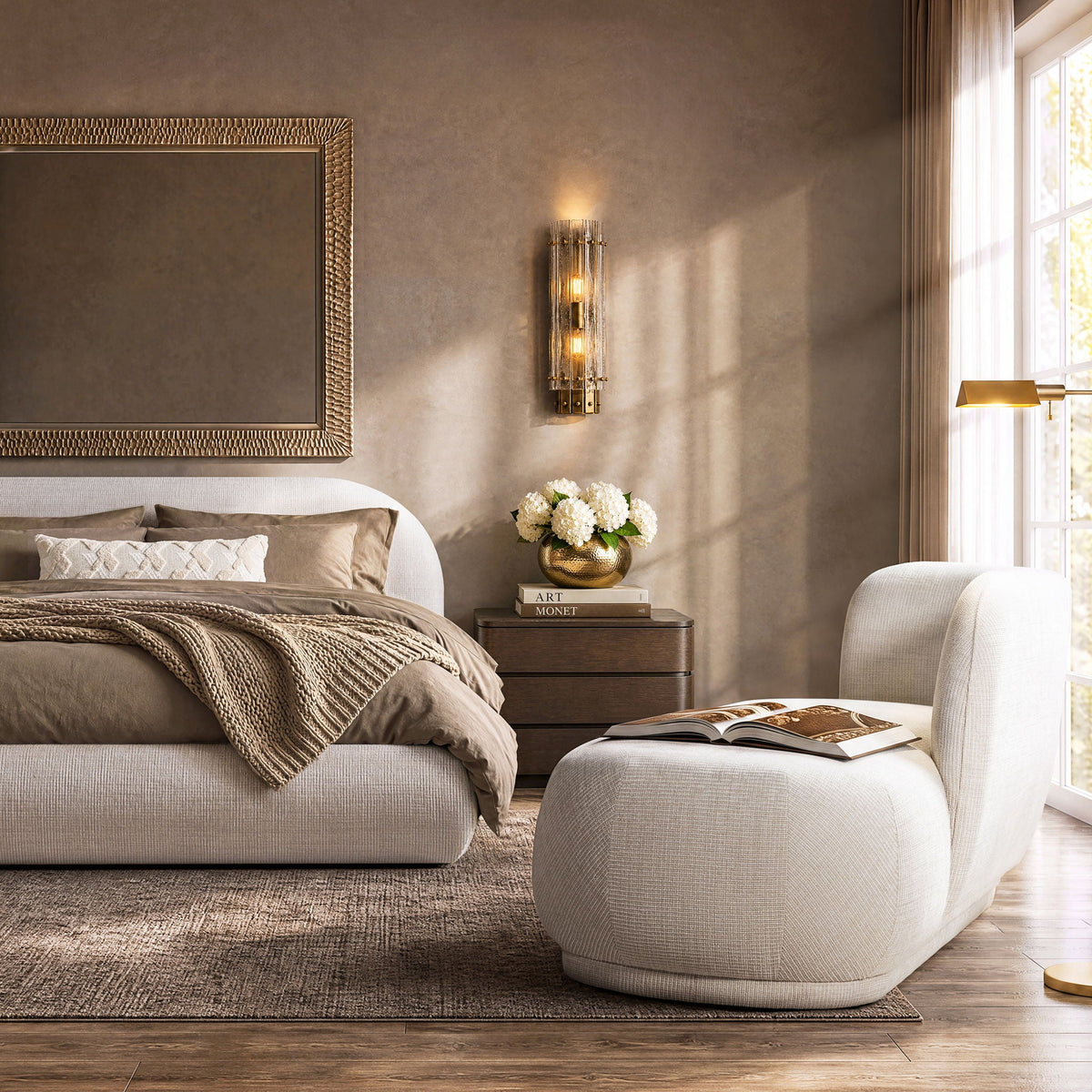 Archie Puffy Luxury Upholstered Platform Bed – Queen & King
