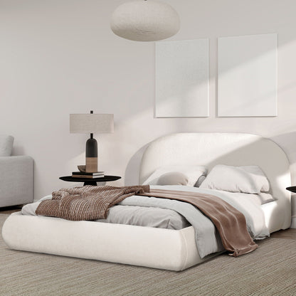 Archie Puffy Luxury Upholstered Platform Bed – Queen & King