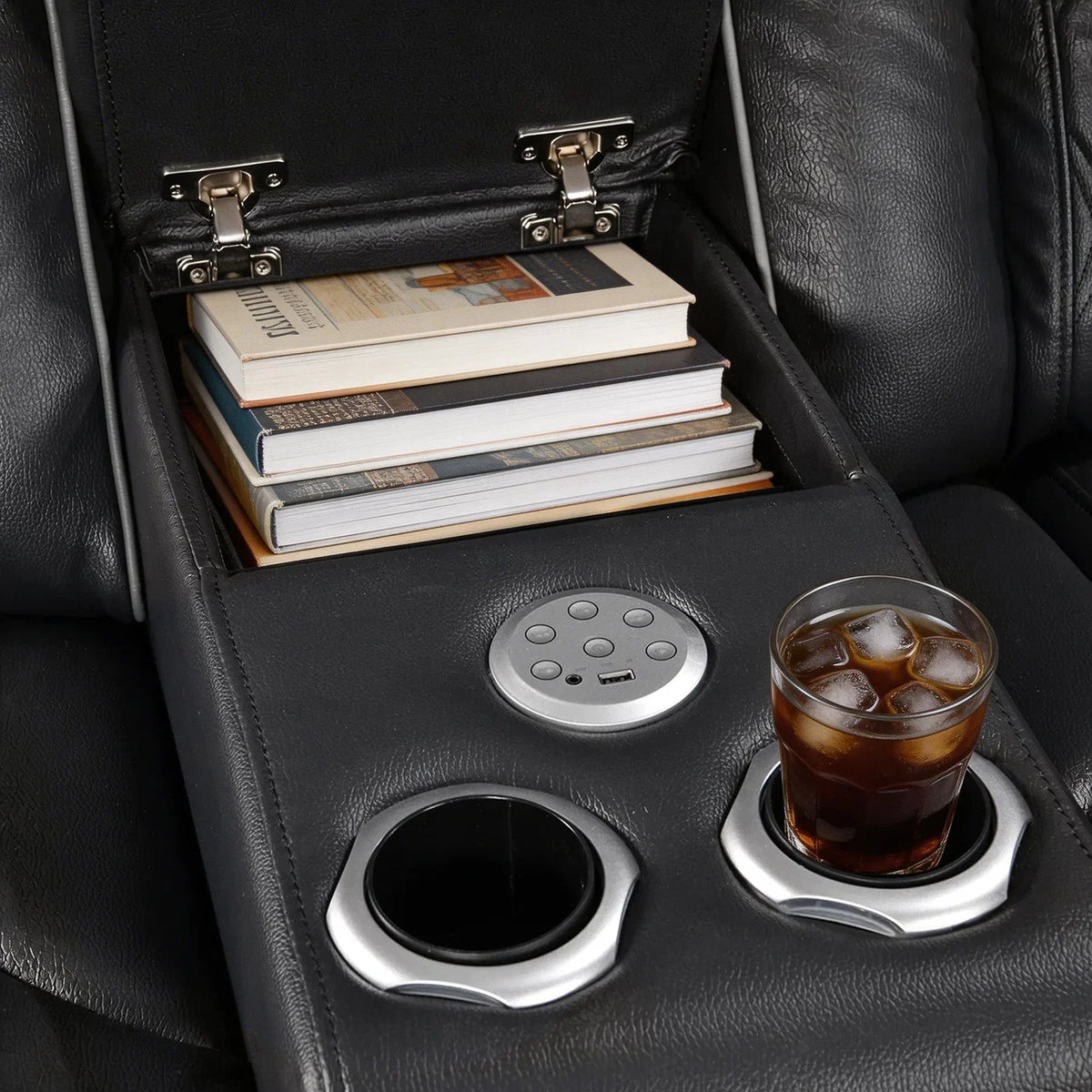 Onyx Black Luxury Power Reclining Seating