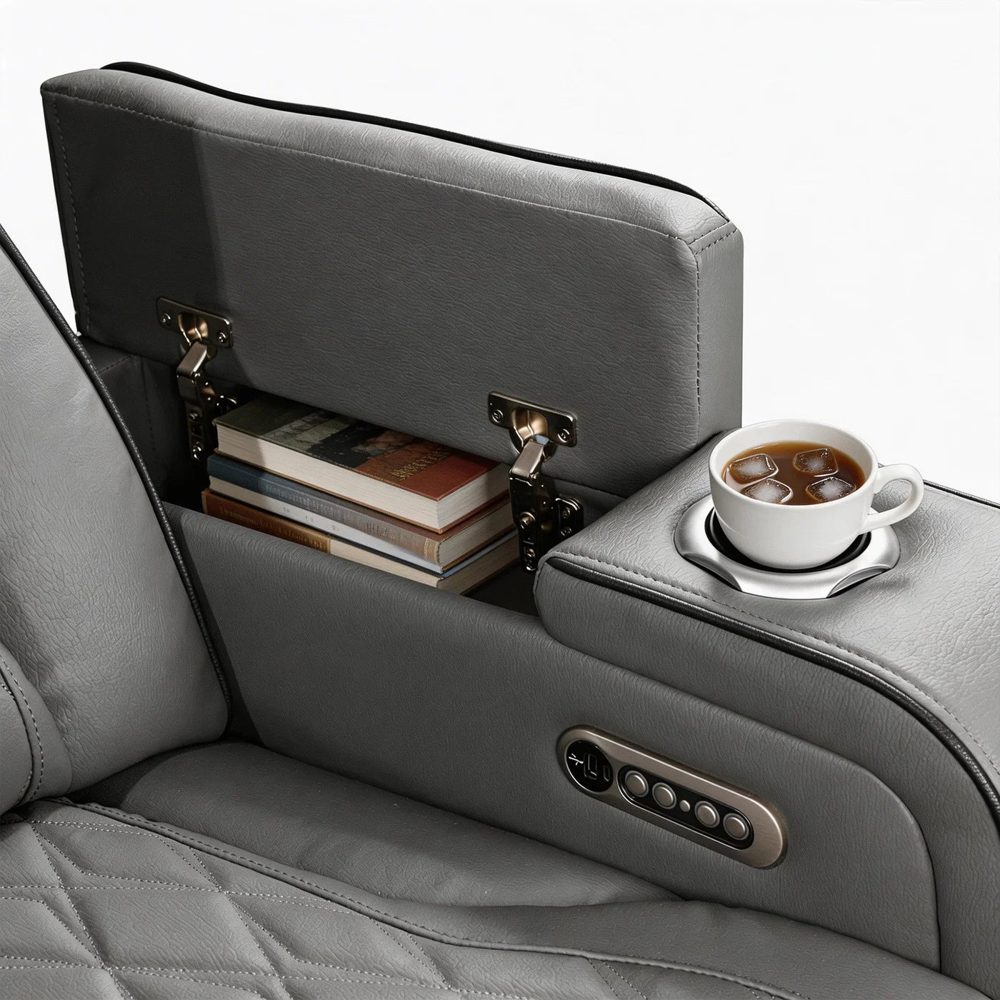 Slate Gray Luxury Power Reclining Seating