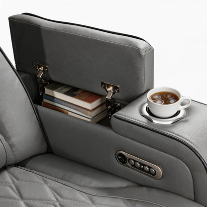 Slate Gray Luxury Power Reclining Seating