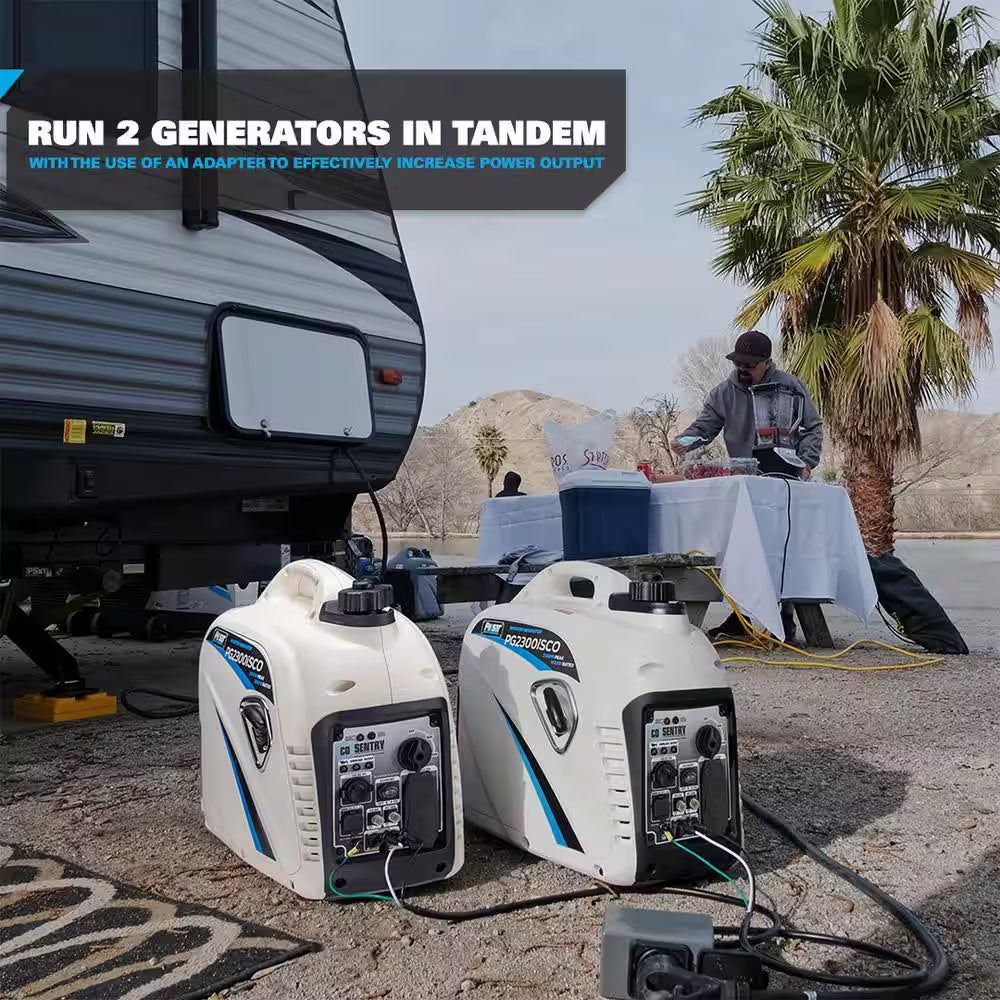 Super Quiet 2,300-Watt/1,800-Watt Portable Inverter Generator + Advanced CO Shutoff