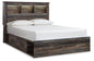 Drystan Rustic Bookcase Bed – LED Lighting & Storage Options
