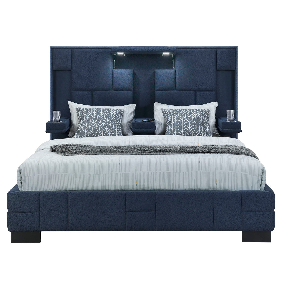 Yaris Luxury Smart Bed – Wireless Charging, Speakers & LED Lighting