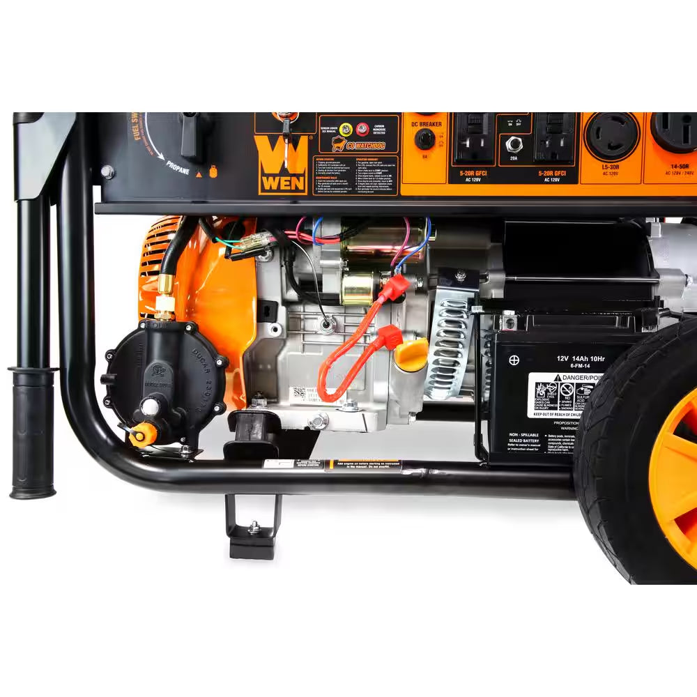 11,000-Watt 120V/240V Dual Fuel Portable Gas/Propane Generator + CO Watchdog