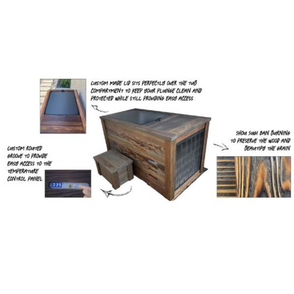 Kooru Luxury Cold Plunge Tub – Handcrafted Redwood with Built-In Chiller & Ozone Filtration