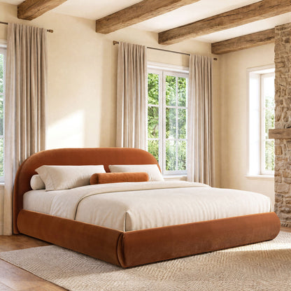 Archie Puffy Luxury Upholstered Platform Bed – Queen & King