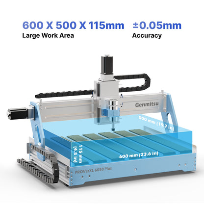 Genmitsu PROVerXL 6050 Plus CNC Router – 300W Spindle & Precision Engraving