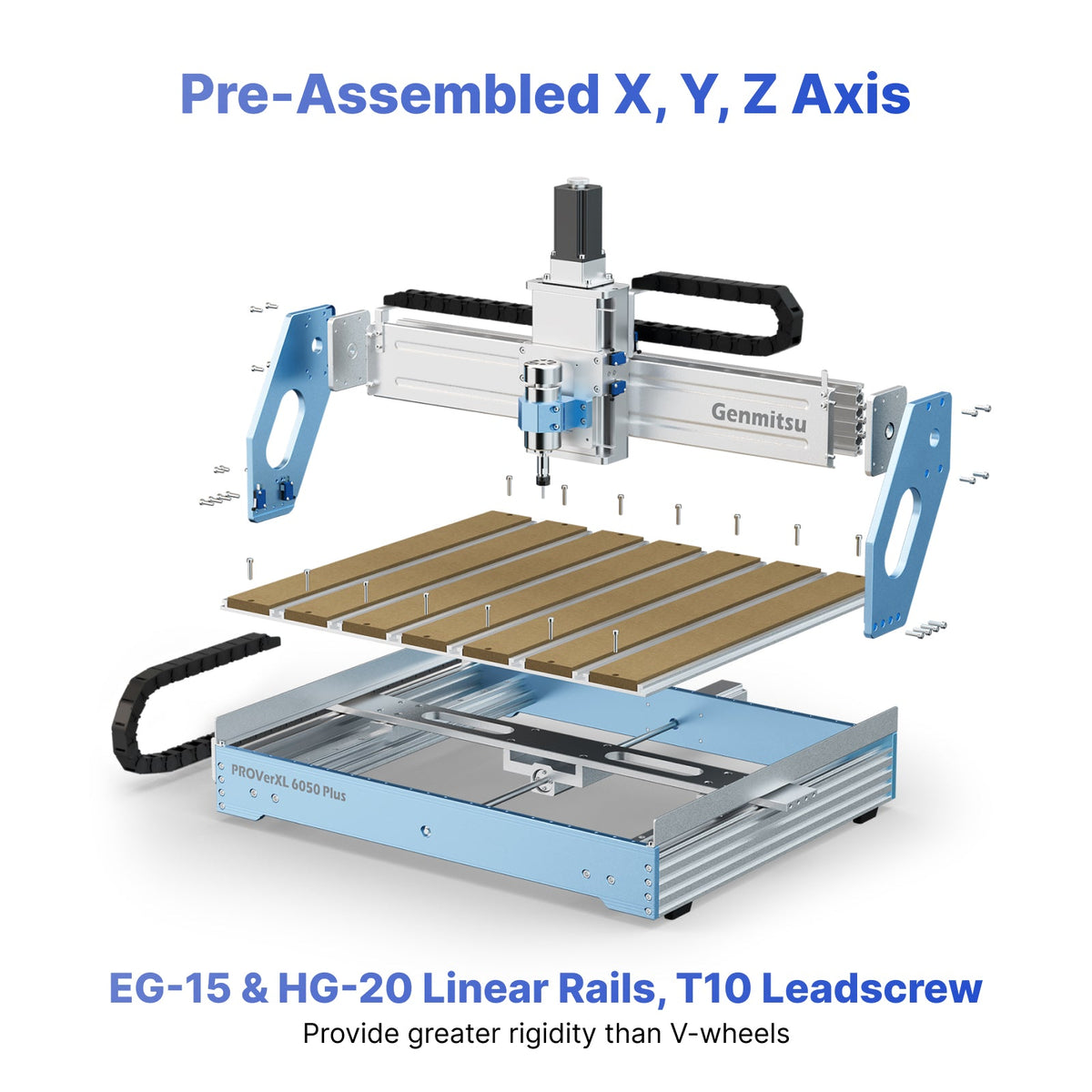 Genmitsu PROVerXL 6050 Plus CNC Router – 300W Spindle & Precision Engraving
