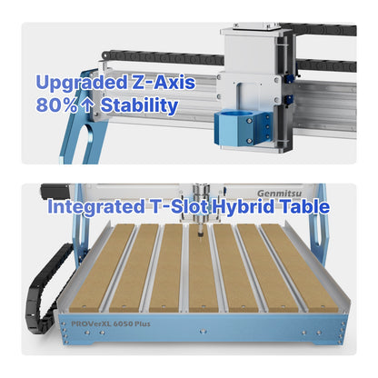 Genmitsu PROVerXL 6050 Plus CNC Router – 300W Spindle & Precision Engraving