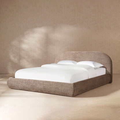 Archie Puffy Luxury Upholstered Platform Bed – Queen & King