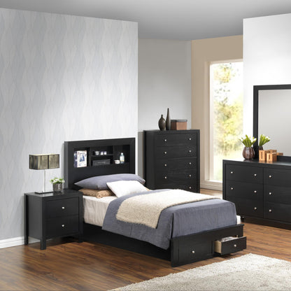 Classic Wood Storage Bed – Multiple Sizes & Finishes