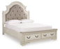 Realyn French Country Upholstered Storage Bed – Antique White