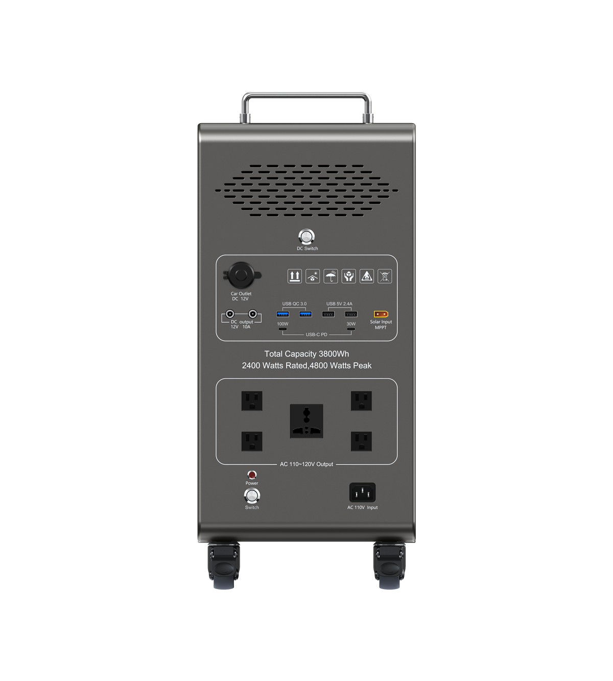 Dory Sentry PLUS Portable Power Station – 2400W | 3800Wh Solar Generator
