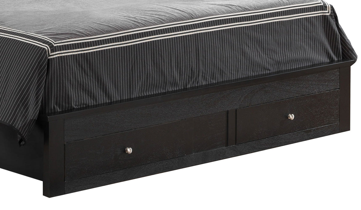 Classic Wood Storage Bed – Multiple Sizes & Finishes