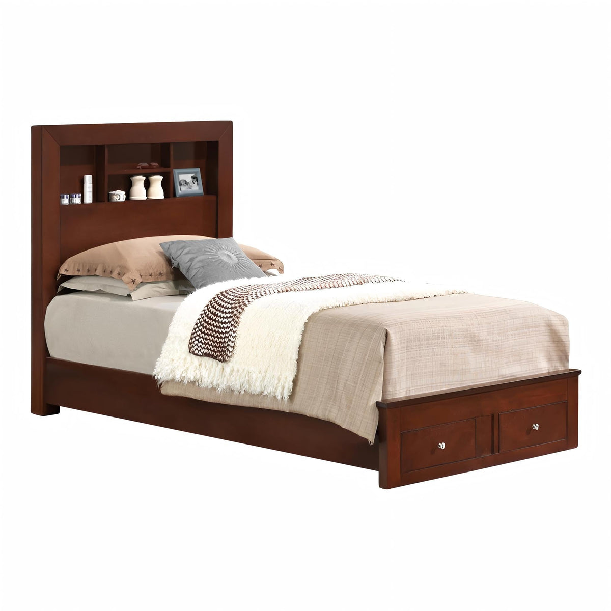 Classic Wood Storage Bed – Multiple Sizes & Finishes
