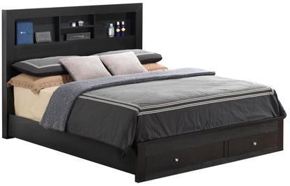 Classic Wood Storage Bed – Multiple Sizes & Finishes