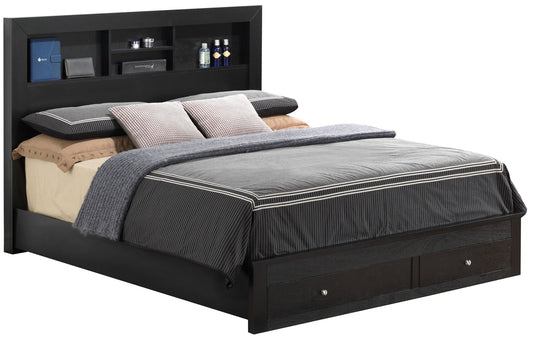 Classic Wood Storage Bed – Multiple Sizes & Finishes