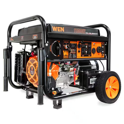 11,000-Watt 120V/240V Dual Fuel Portable Gas/Propane Generator + CO Watchdog