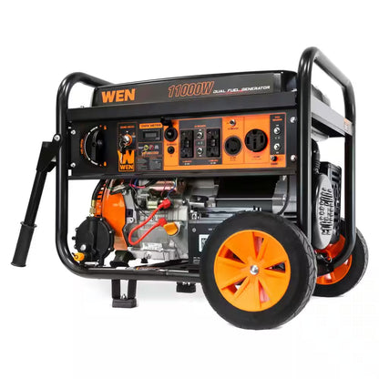 11,000-Watt 120V/240V Dual Fuel Portable Gas/Propane Generator + CO Watchdog