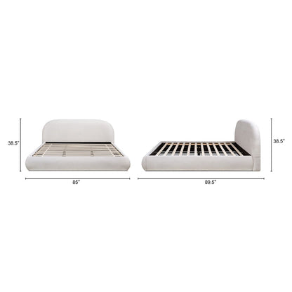 Archie Puffy Luxury Upholstered Platform Bed – Queen & King