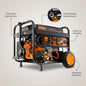 4,750-Watt 120V/240V Dual Fuel Portable Gas/Propane Generator + CO Watchdog