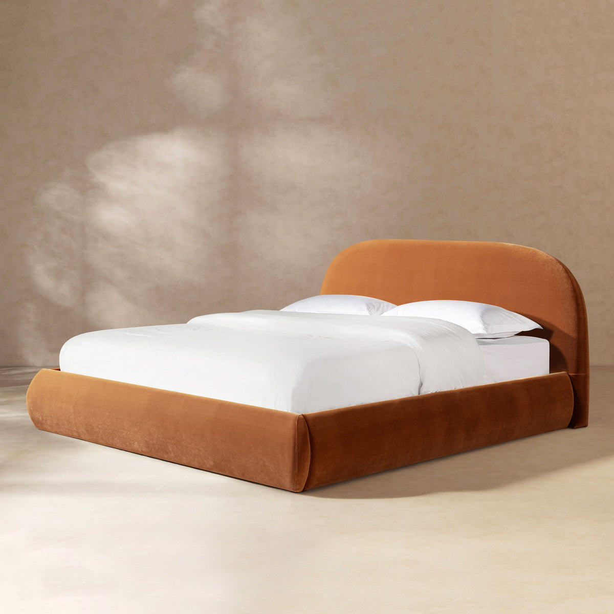 Archie Puffy Luxury Upholstered Platform Bed – Queen & King