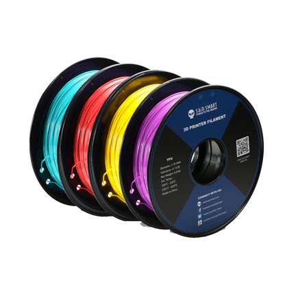 SainSmart Cyberpunk Neon TPU Filament Bundle – 5 Colors | 1.75mm Flexible 3D Printing Filament