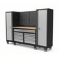 100" Rolling Tool Chest Workstation with Bench Top & Side Cabinets