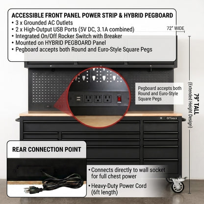 Overhead Pro 72" Rolling Tool Chest