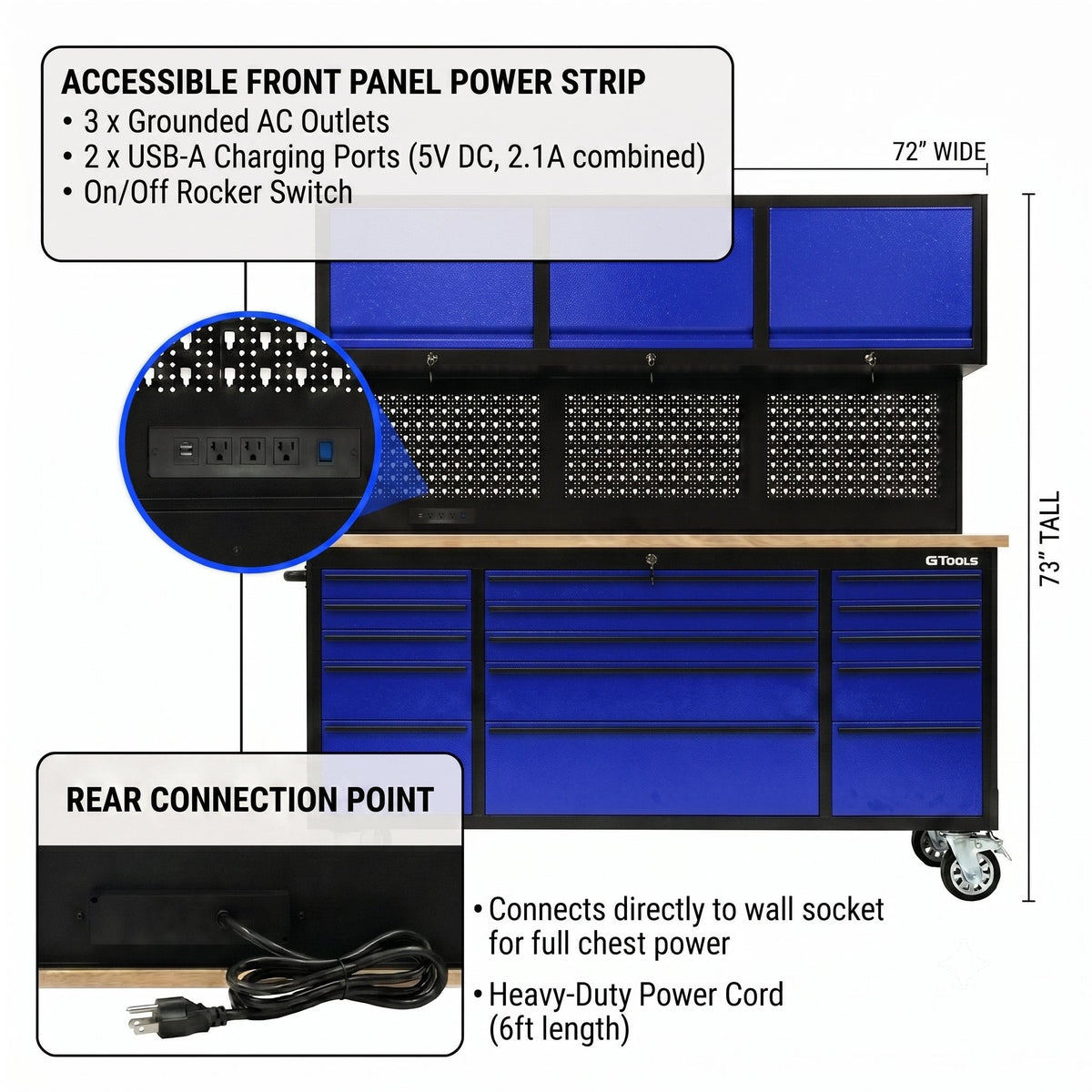 72" Rolling Tool Chest