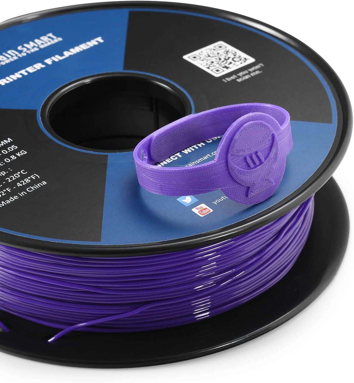 SainSmart Cyberpunk Neon TPU Filament Bundle – 5 Colors | 1.75mm Flexible 3D Printing Filament