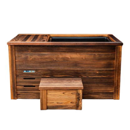 Kooru Luxury Cold Plunge Tub – Handcrafted Redwood with Built-In Chiller & Ozone Filtration