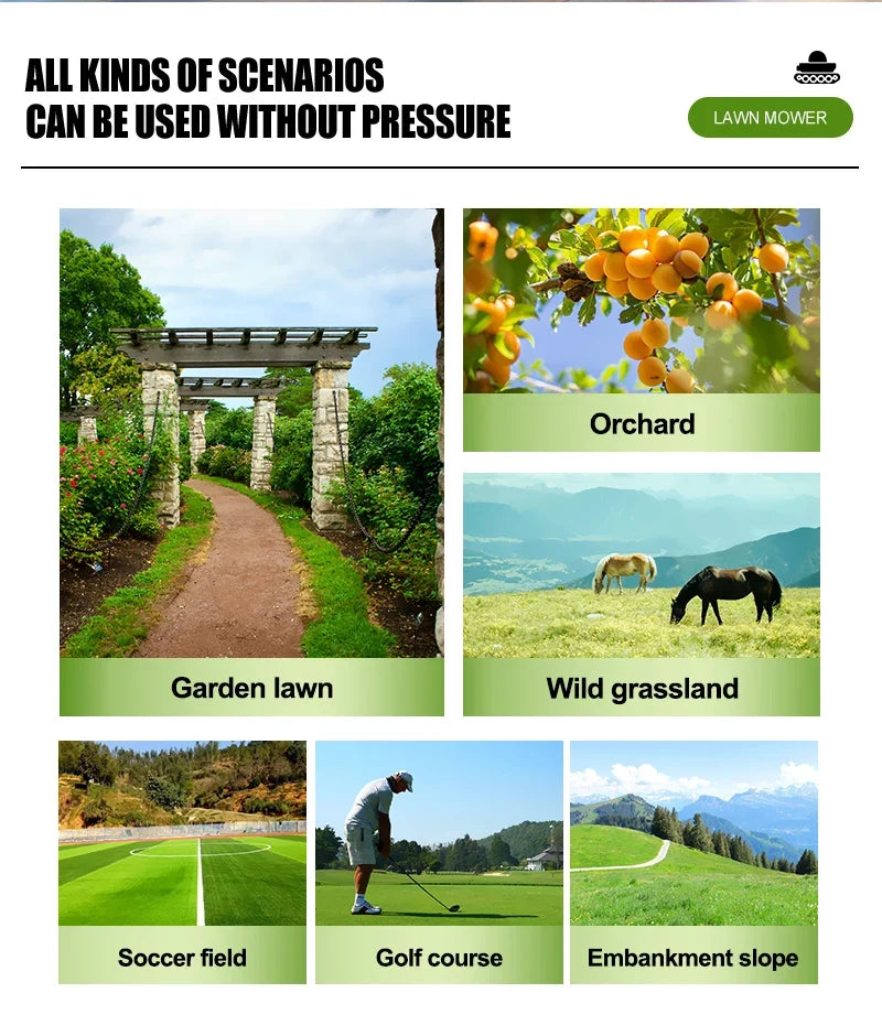 Relied 550mm Remote-Controlled Tracked Lawn Mower – All-Terrain Gas Powered