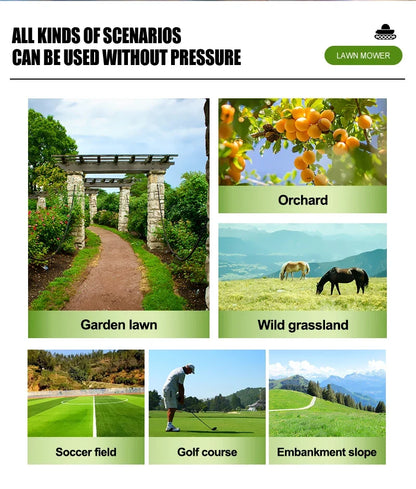 Relied 550mm Remote-Controlled Tracked Lawn Mower – All-Terrain Gas Powered