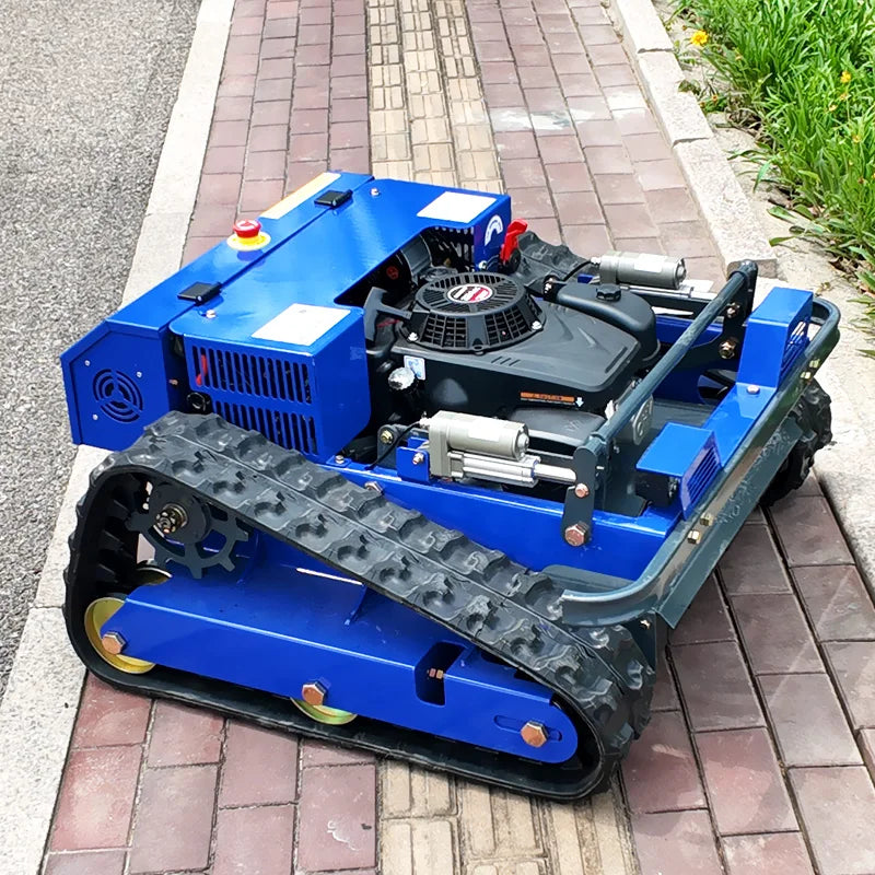 Relied 550mm Remote-Controlled Tracked Lawn Mower – All-Terrain Gas Powered